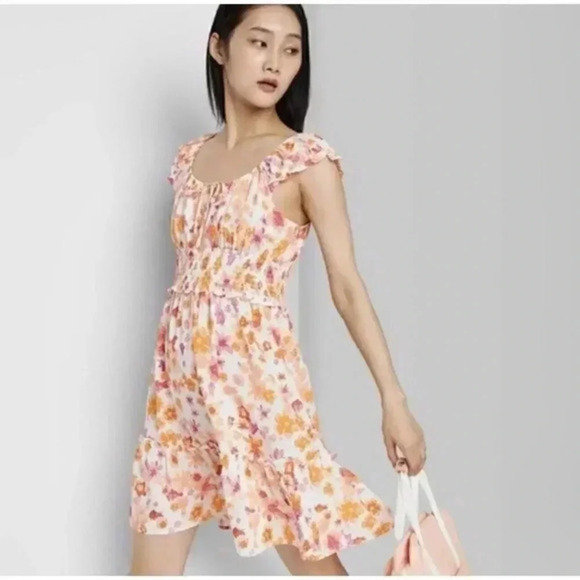 Wild Fable Dresses Wild Fable Puff Short Sleeve - Picture 2 of 6